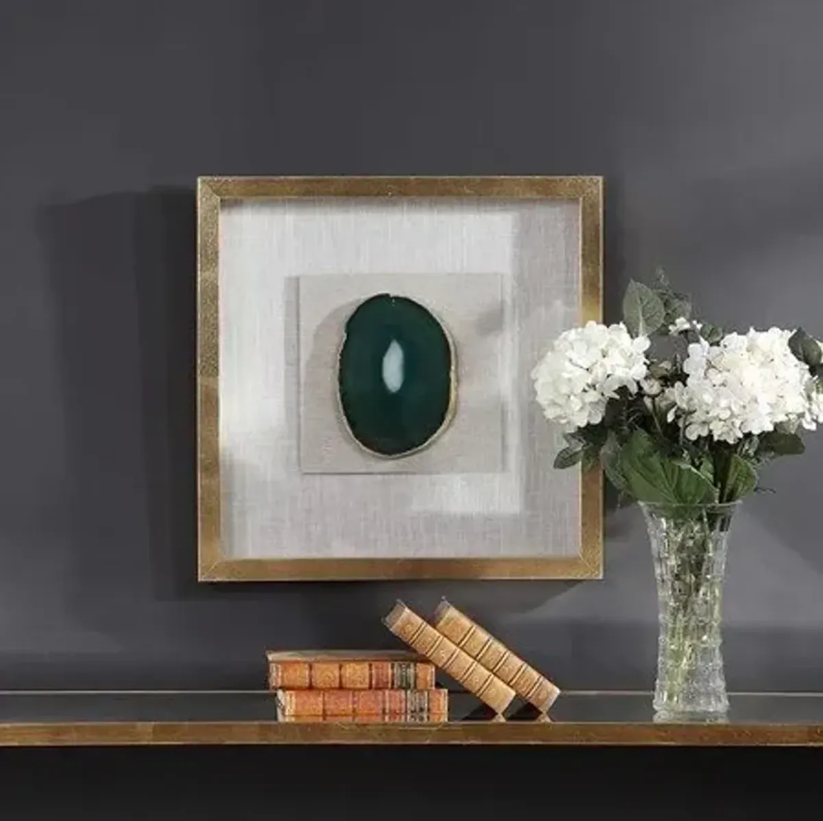 Uttermost Keeva Agate Stone Shadow Box Wall Art