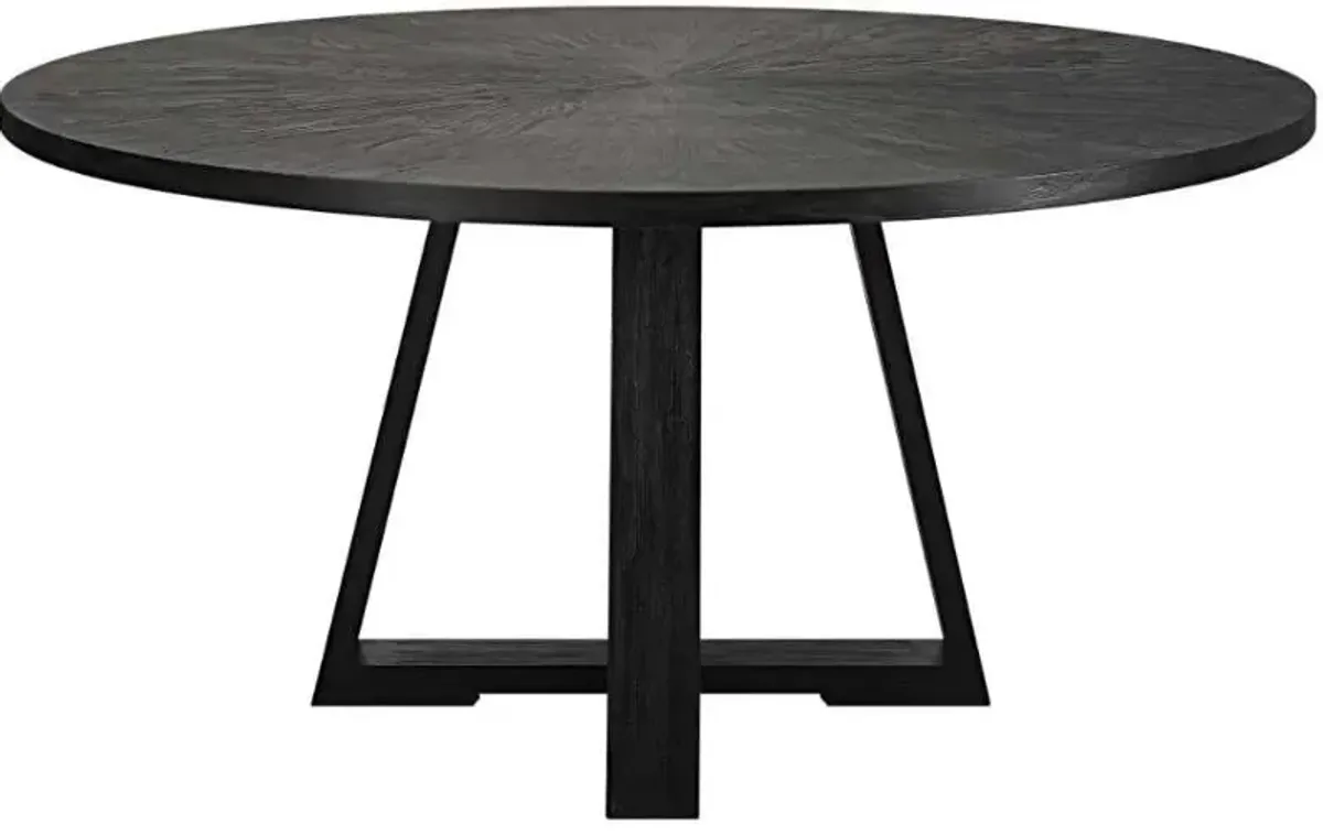 GIDRAN ROUND BLACK DINING TABLE