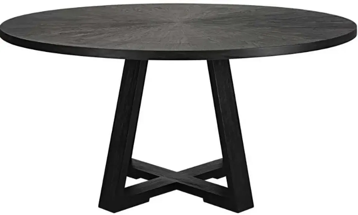 GIDRAN ROUND BLACK DINING TABLE