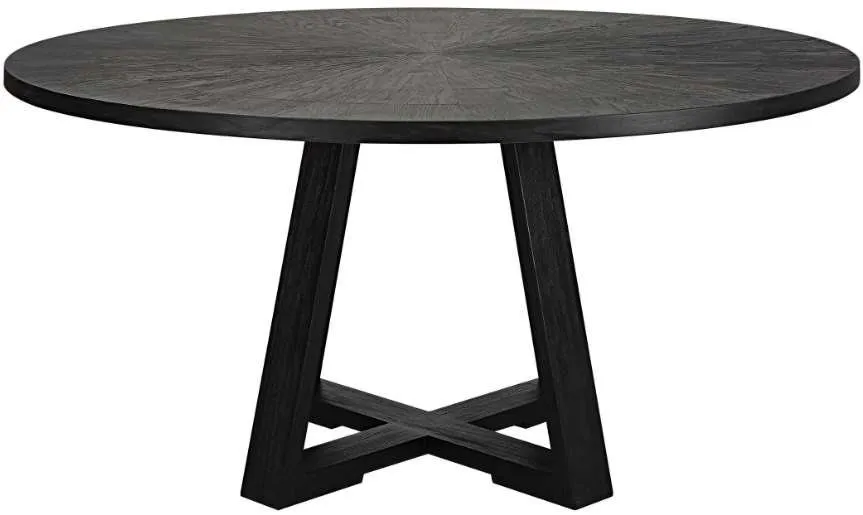 GIDRAN ROUND BLACK DINING TABLE