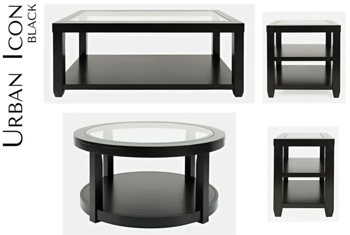 Jofran Urban Icon Chairside Table Black