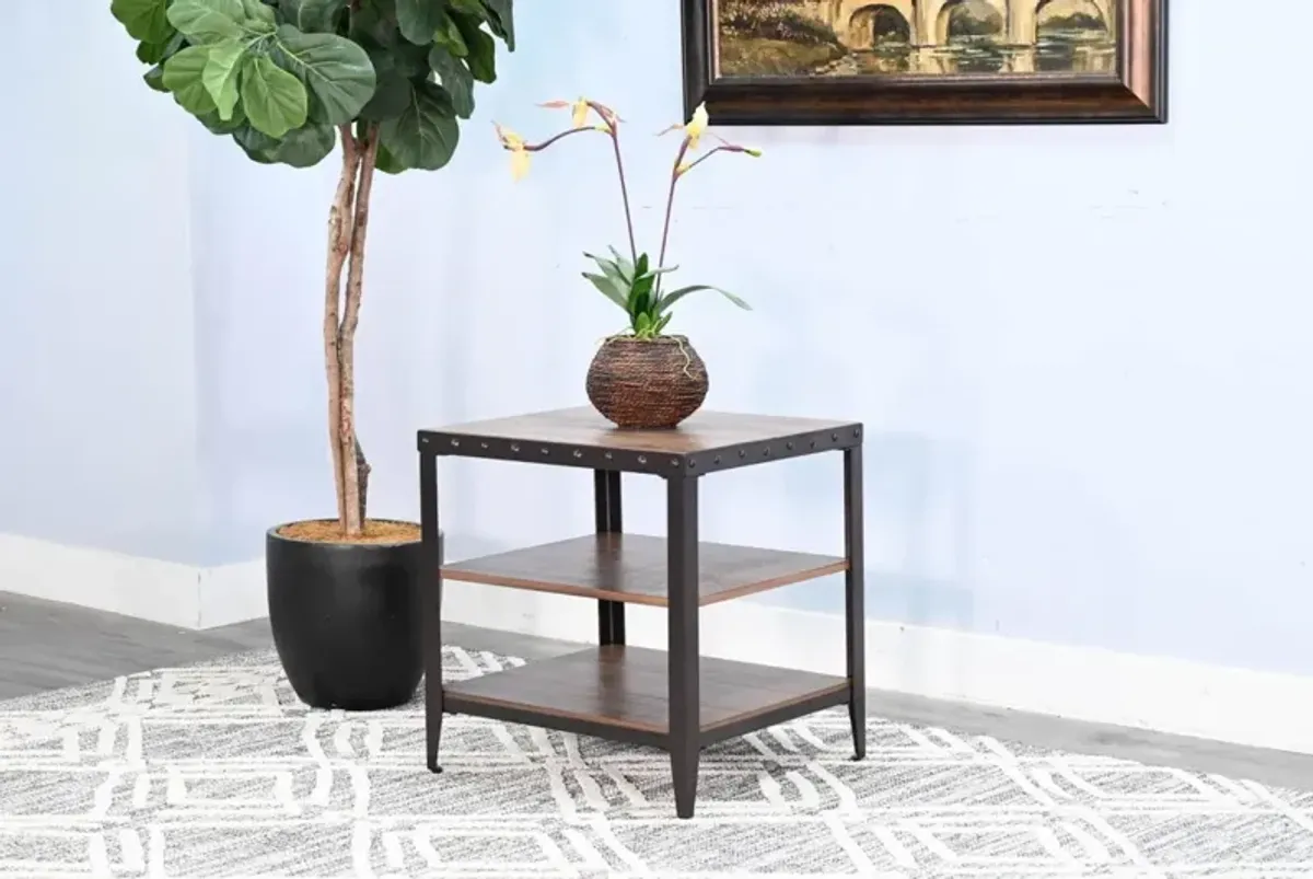 Sunny Designs San Diego Antique Brown End Table