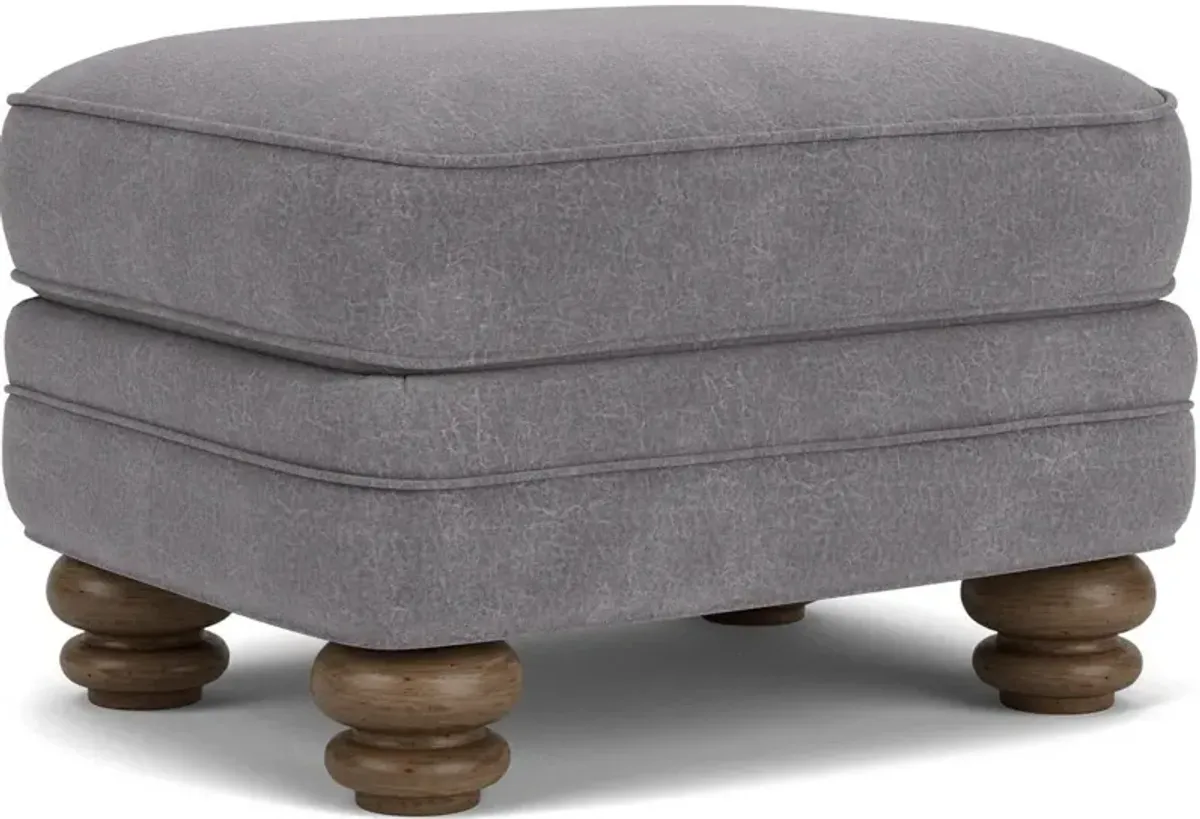 Flexsteel Bay Bridge Gray Charcoal Ottoman