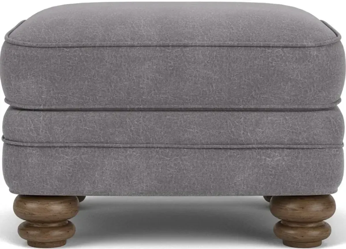 Flexsteel Bay Bridge Gray Charcoal Ottoman