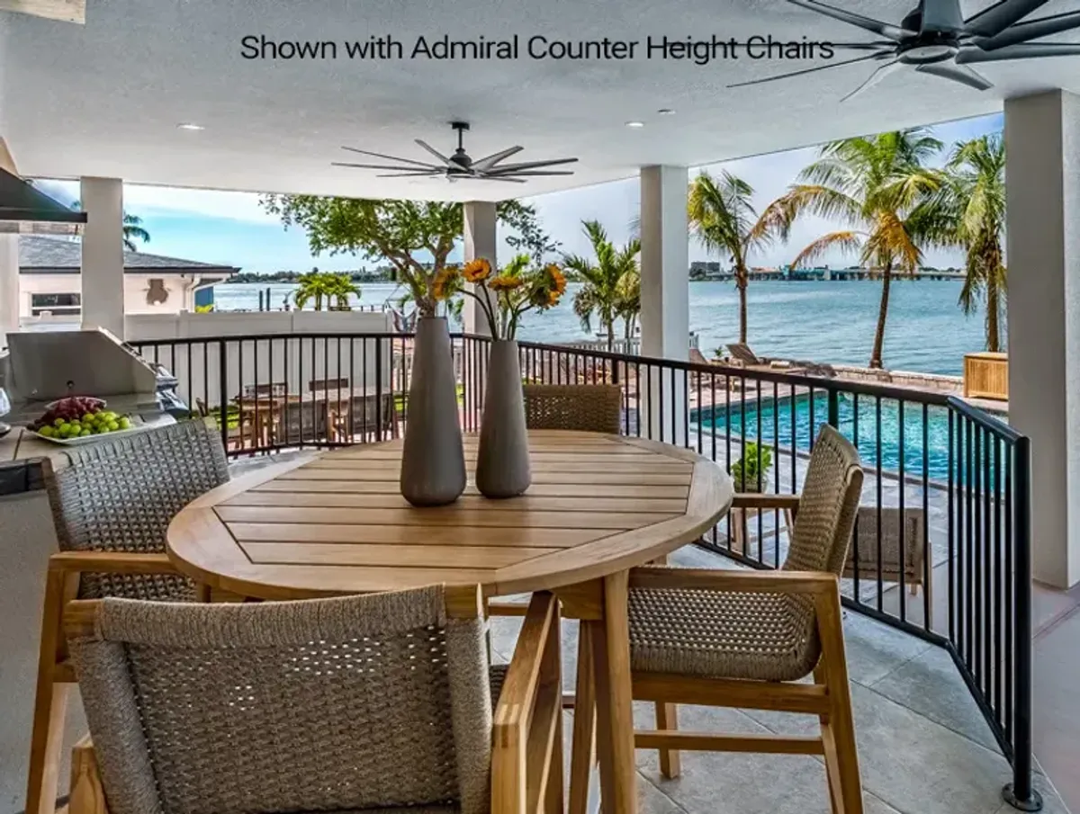 ADMIRAL OUTDOOR ROUND COUNTER HEIGHT TABLE