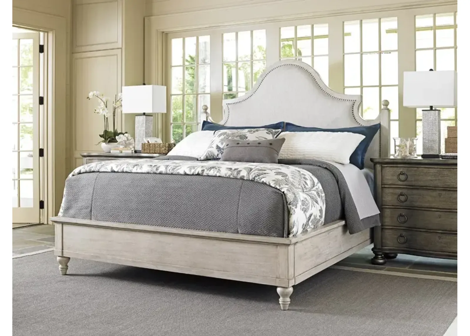 Oyster Bay by Lexington Arbor Hills Upholstered Bed King