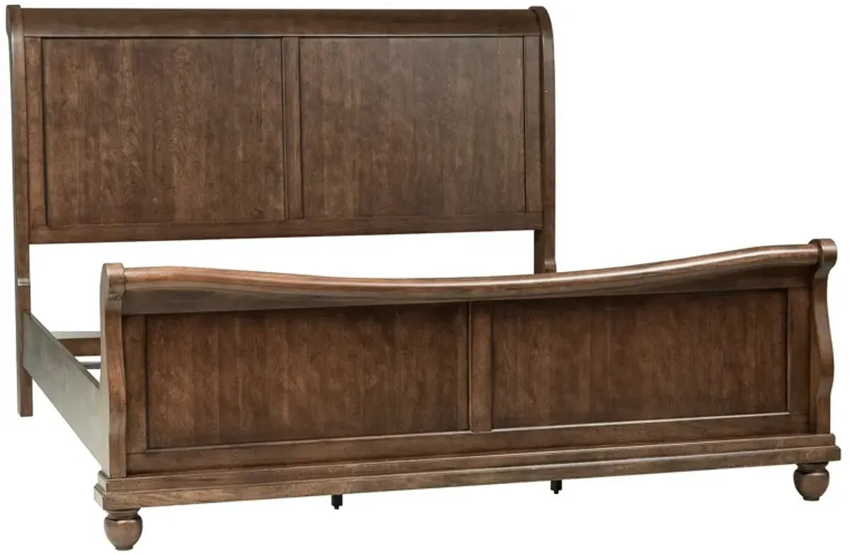 Liberty Furniture Rustic Traditions Cherry California King Sleigh Bed