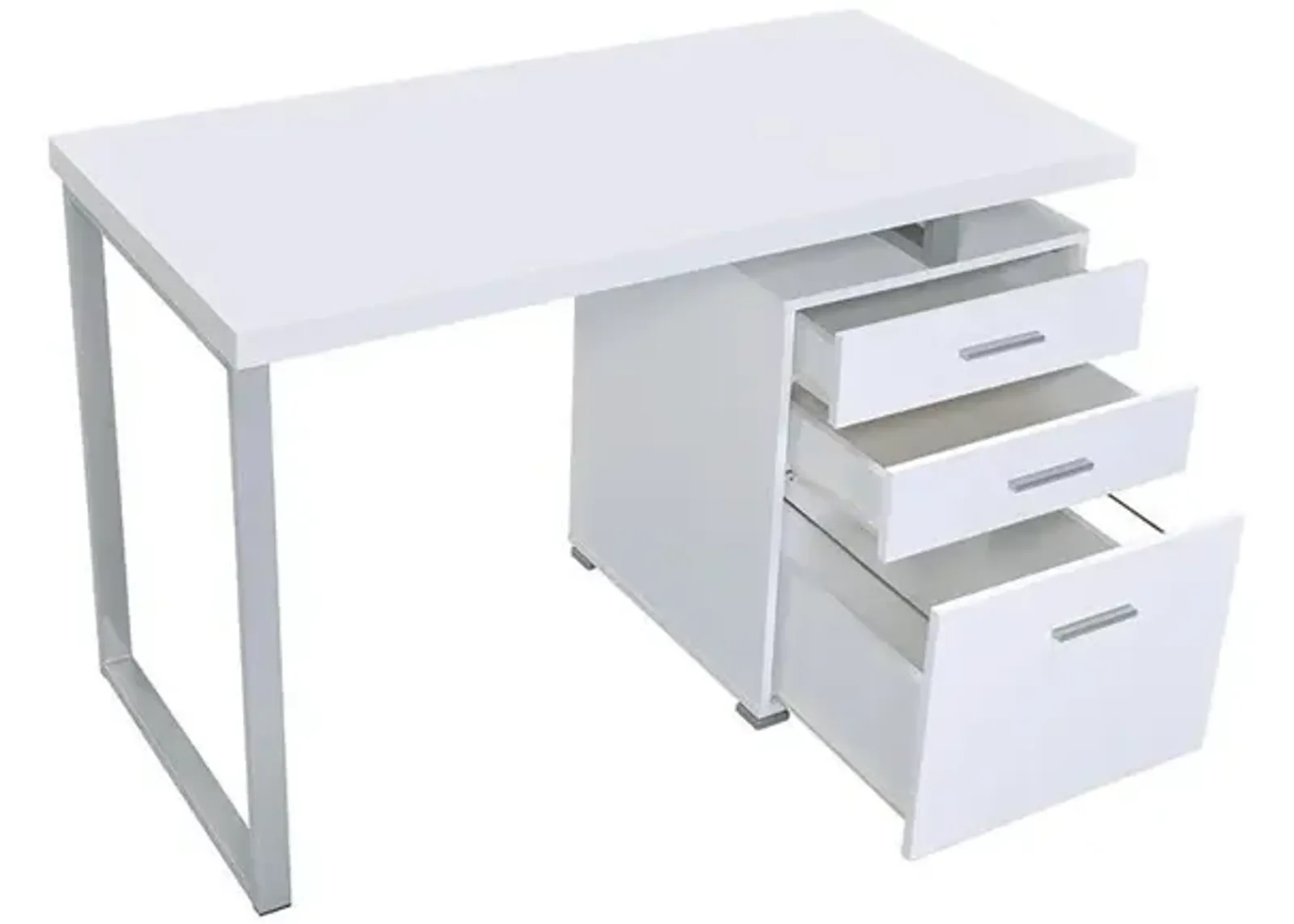 Coaster Brennan 47 Inch 3-Drawer Office Computer Desk White