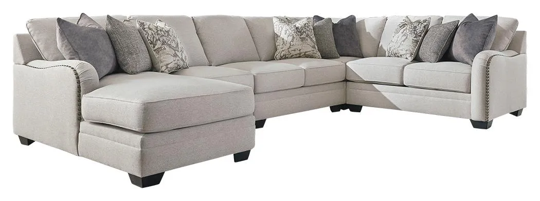 DELLARA 5-PIECE SECTIONAL WITH CHAISE CHALK BENCHCRAFT