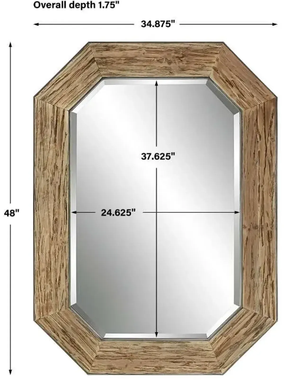 Uttermost Siringo Natural Rustic Octagonal Mirror