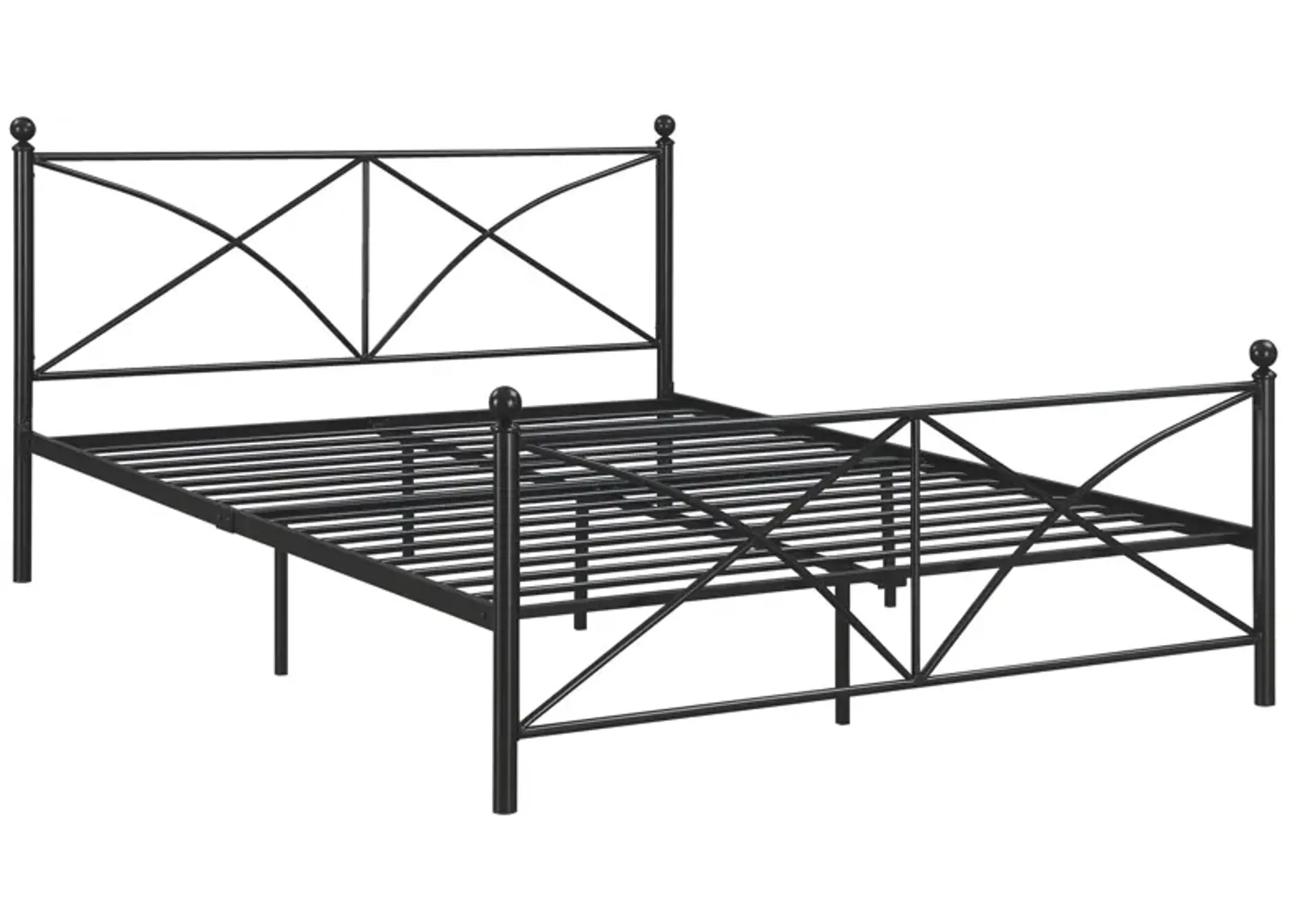 Coaster Hart Metal Queen Open Frame Bed Matte Black