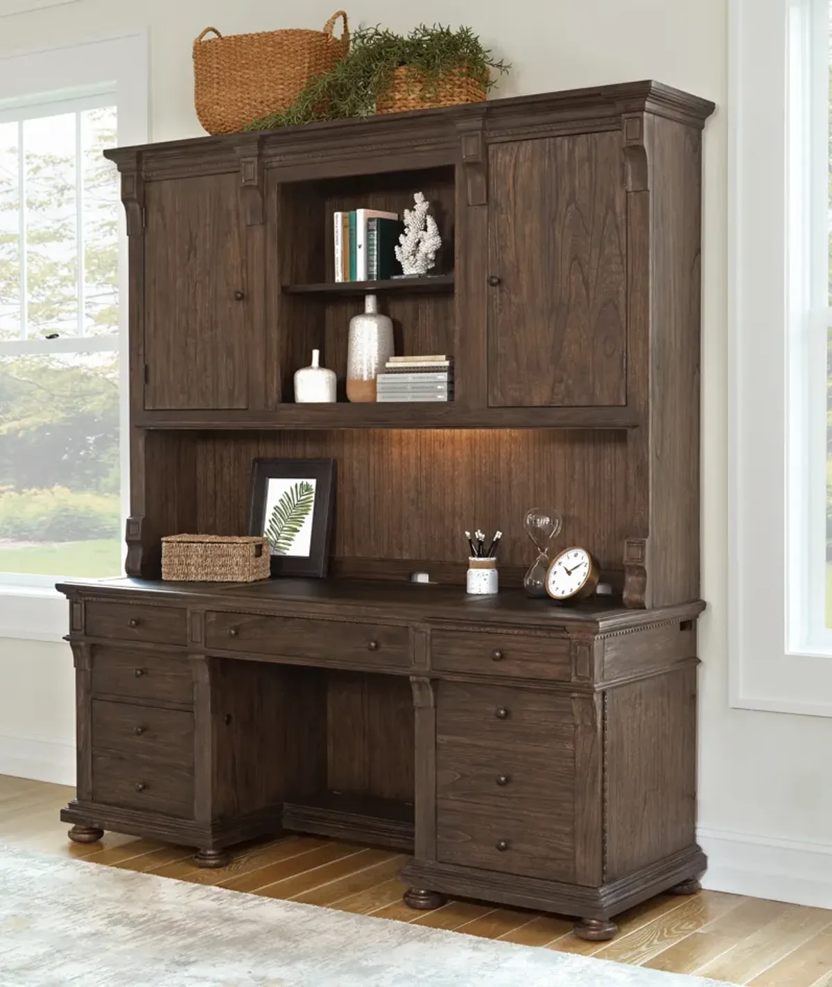 Hekman Executive Credenza Java Wellington