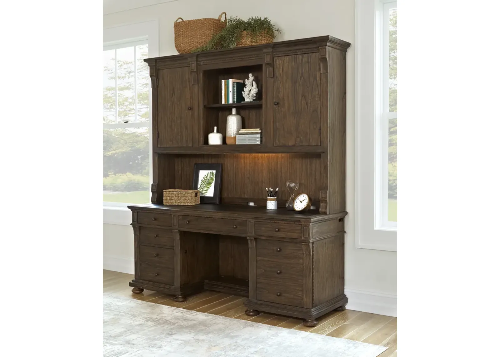 Hekman Executive Credenza Java Wellington