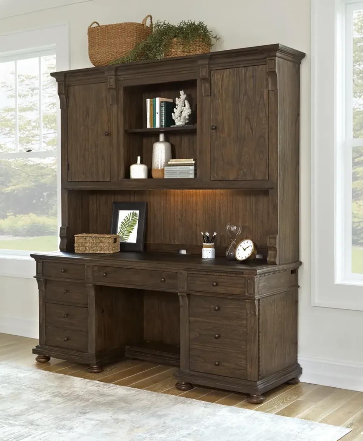 Hekman Executive Credenza Java Wellington