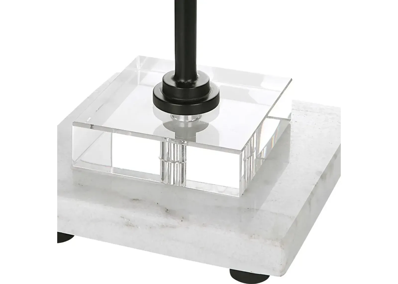 Uttermost Ciara Satin Black/White Buffet Lamp