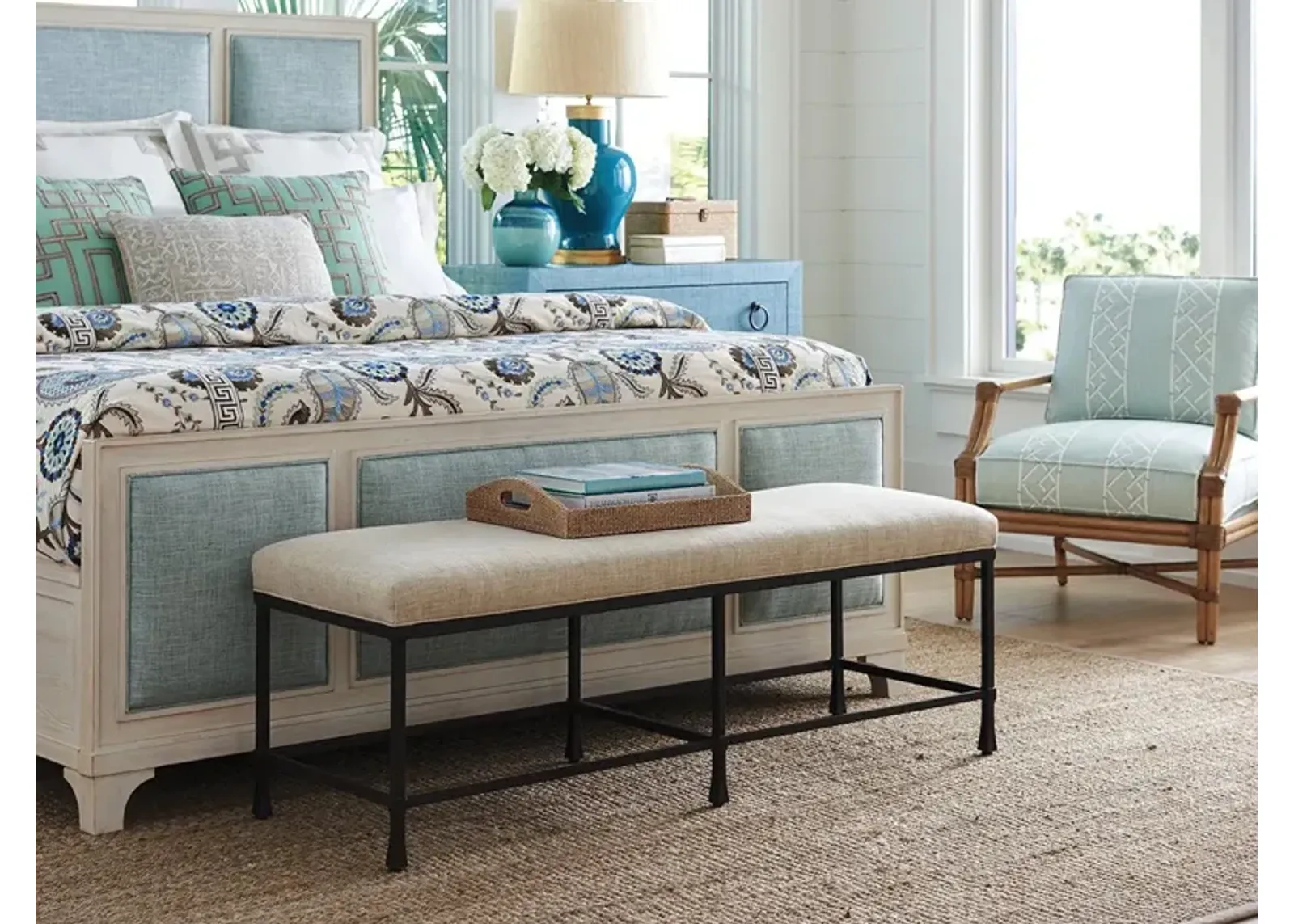 Barclay Butera by Lexington Newport Ruby Bed Bench