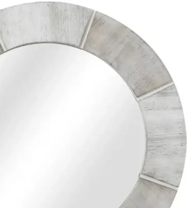 Crestview Langley Off-White/Taupe Wall Mirror