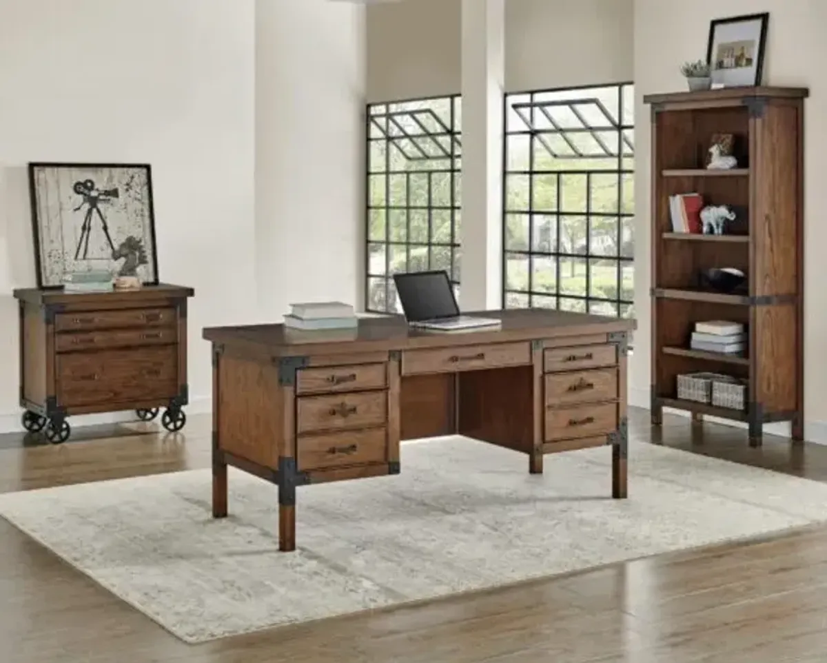 Martin Furniture Addison Half Pedestal Desk