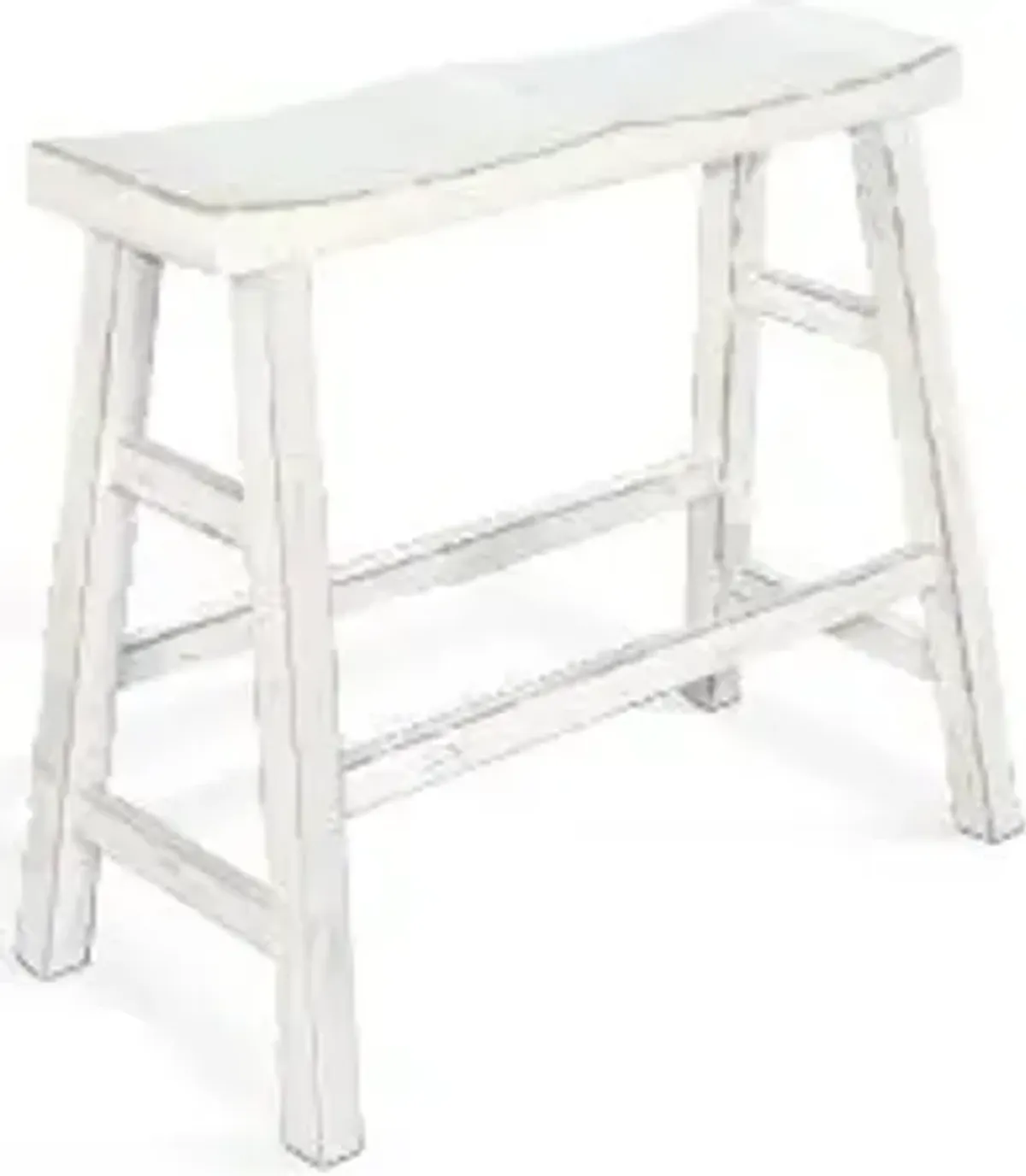 Sunny Designs Marina White Sand 30 Inch Wood Seat Bench