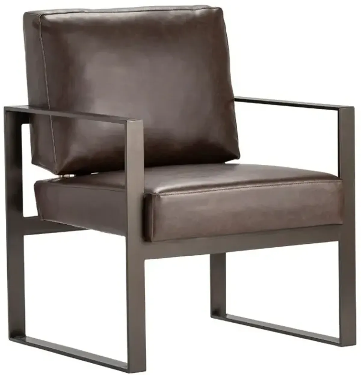 Crestview Rutledge Dark Brown Accent Chair