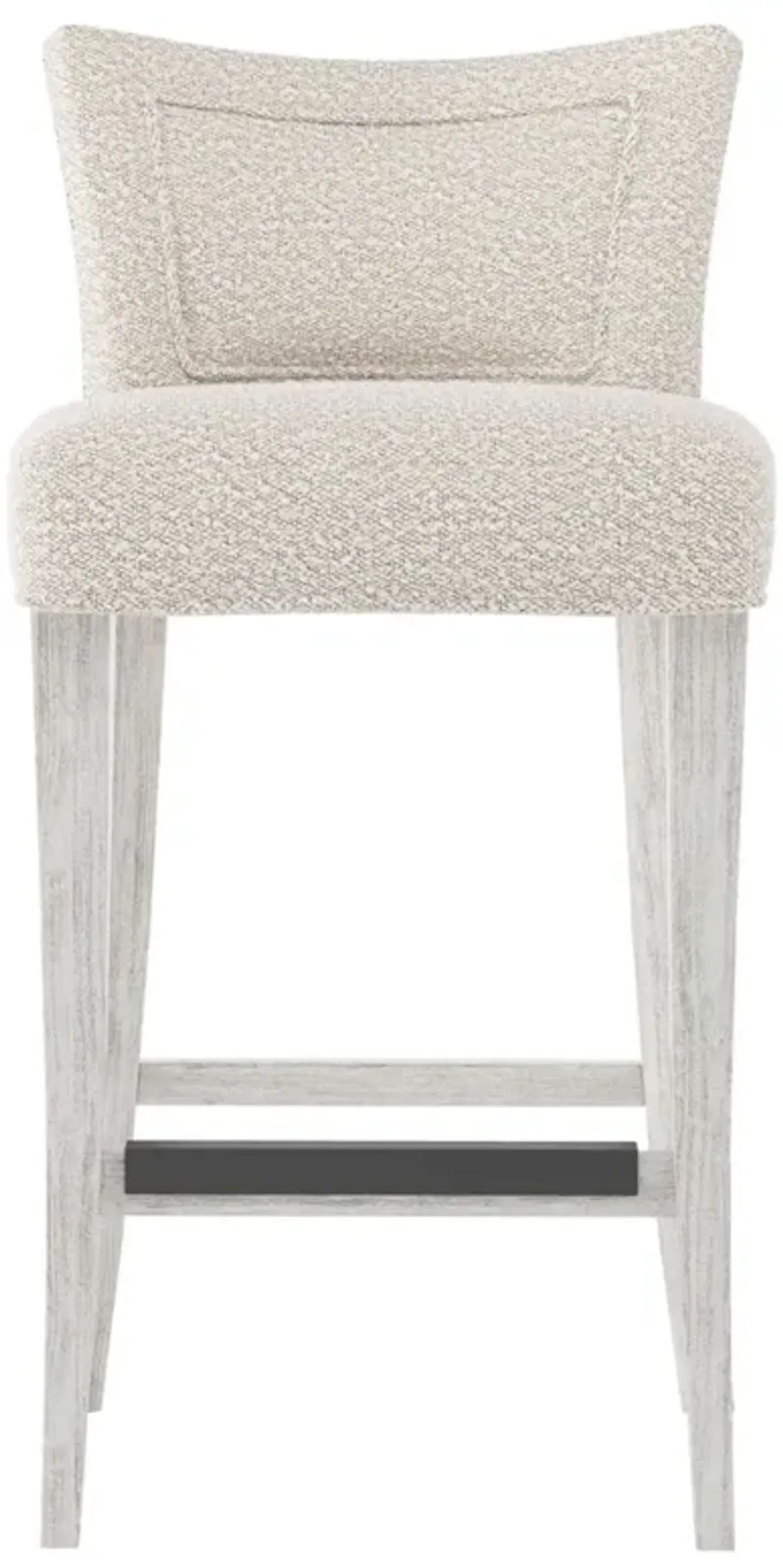 Bernhardt Giles Fabric Wire Brushed Bar Stool