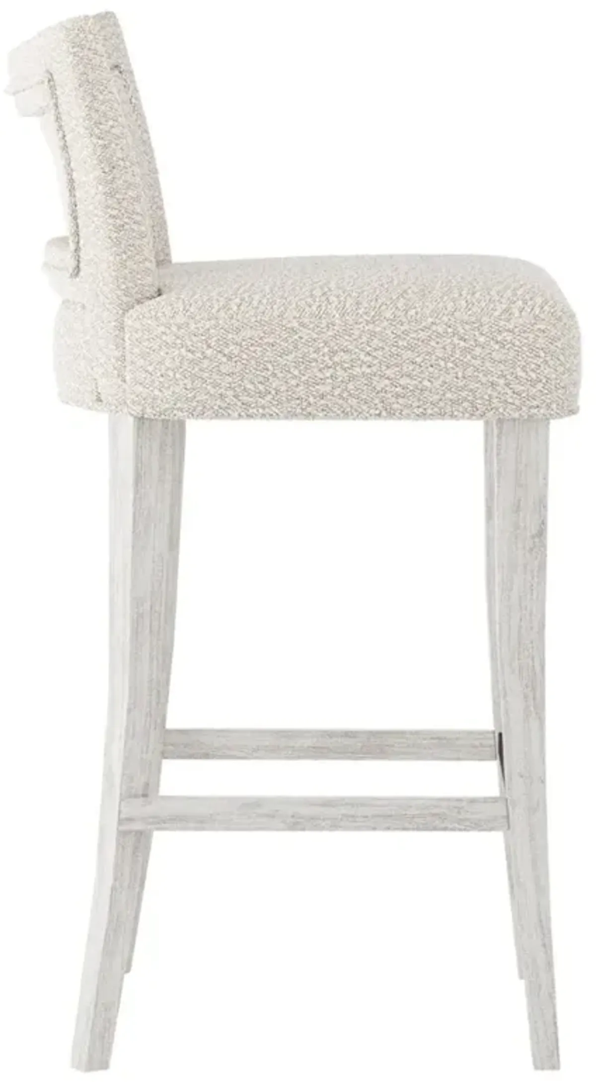 Bernhardt Giles Fabric Wire Brushed Bar Stool