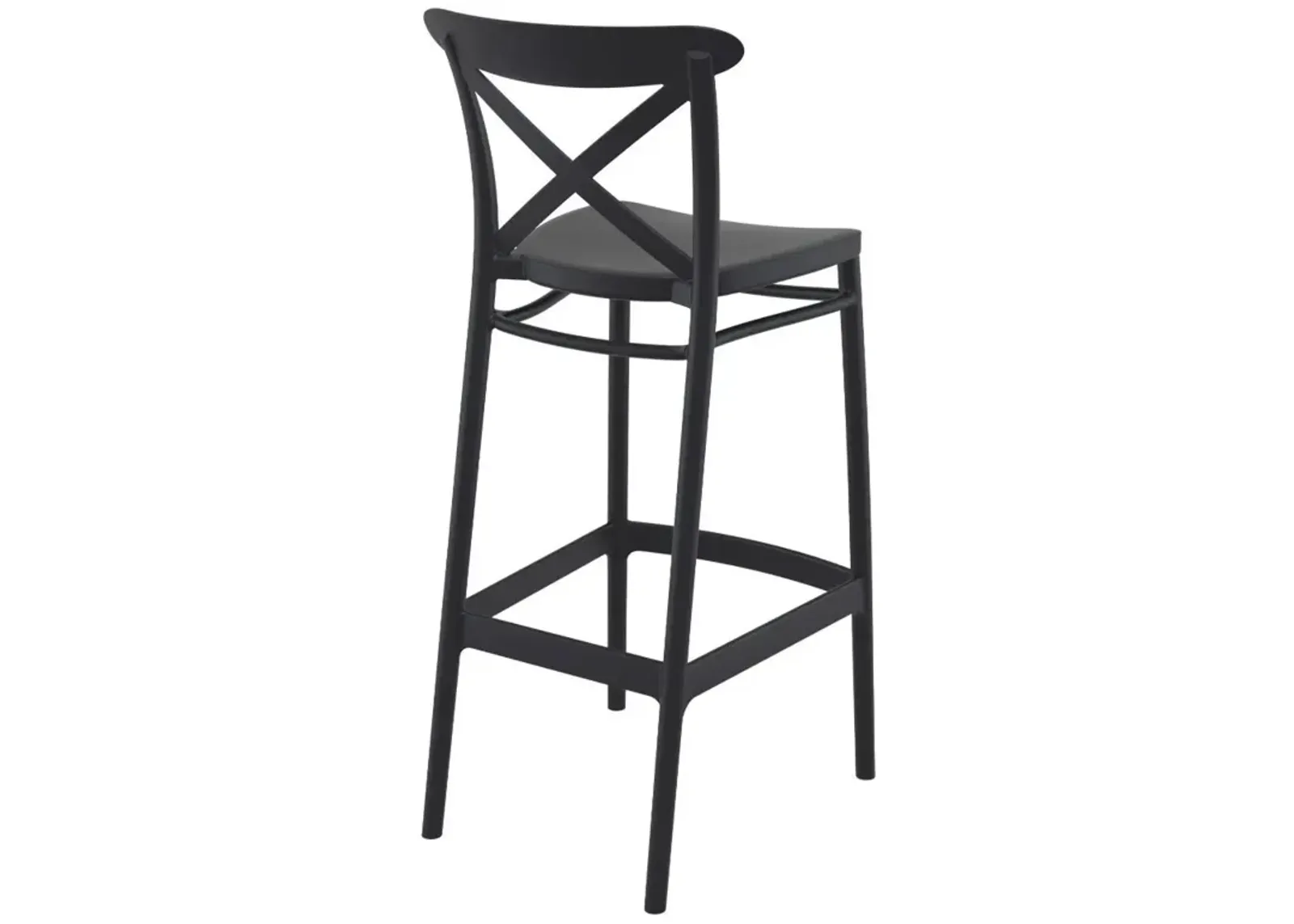 Compamia Cross Bar Stool Black