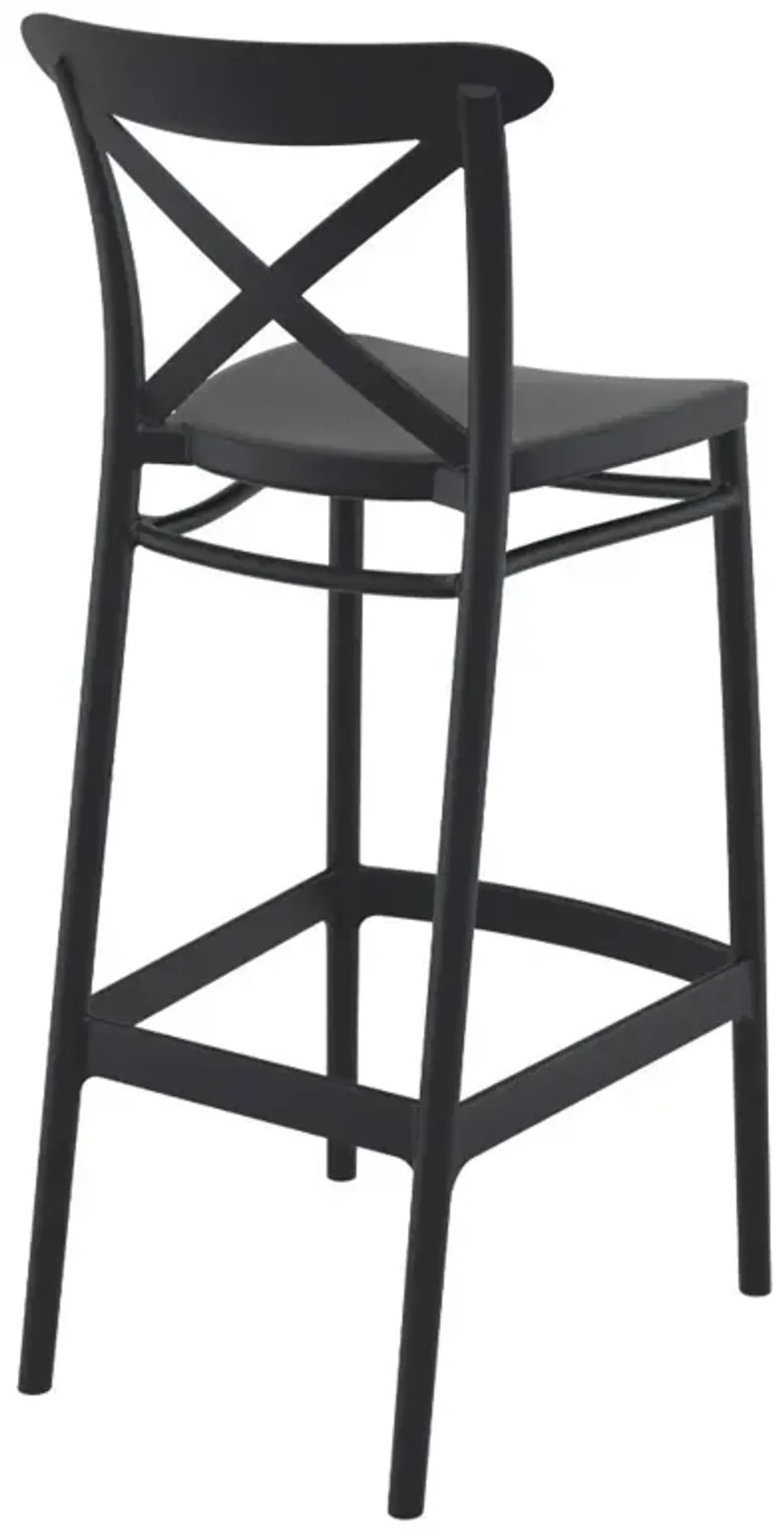 Compamia Cross Bar Stool Black