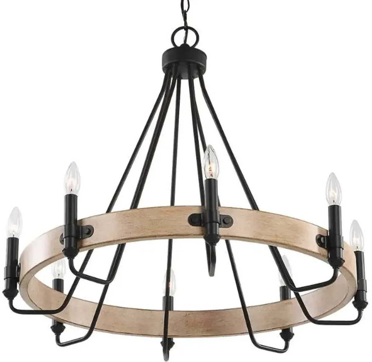 Uttermost Deschutes Beige/Black Chandelier