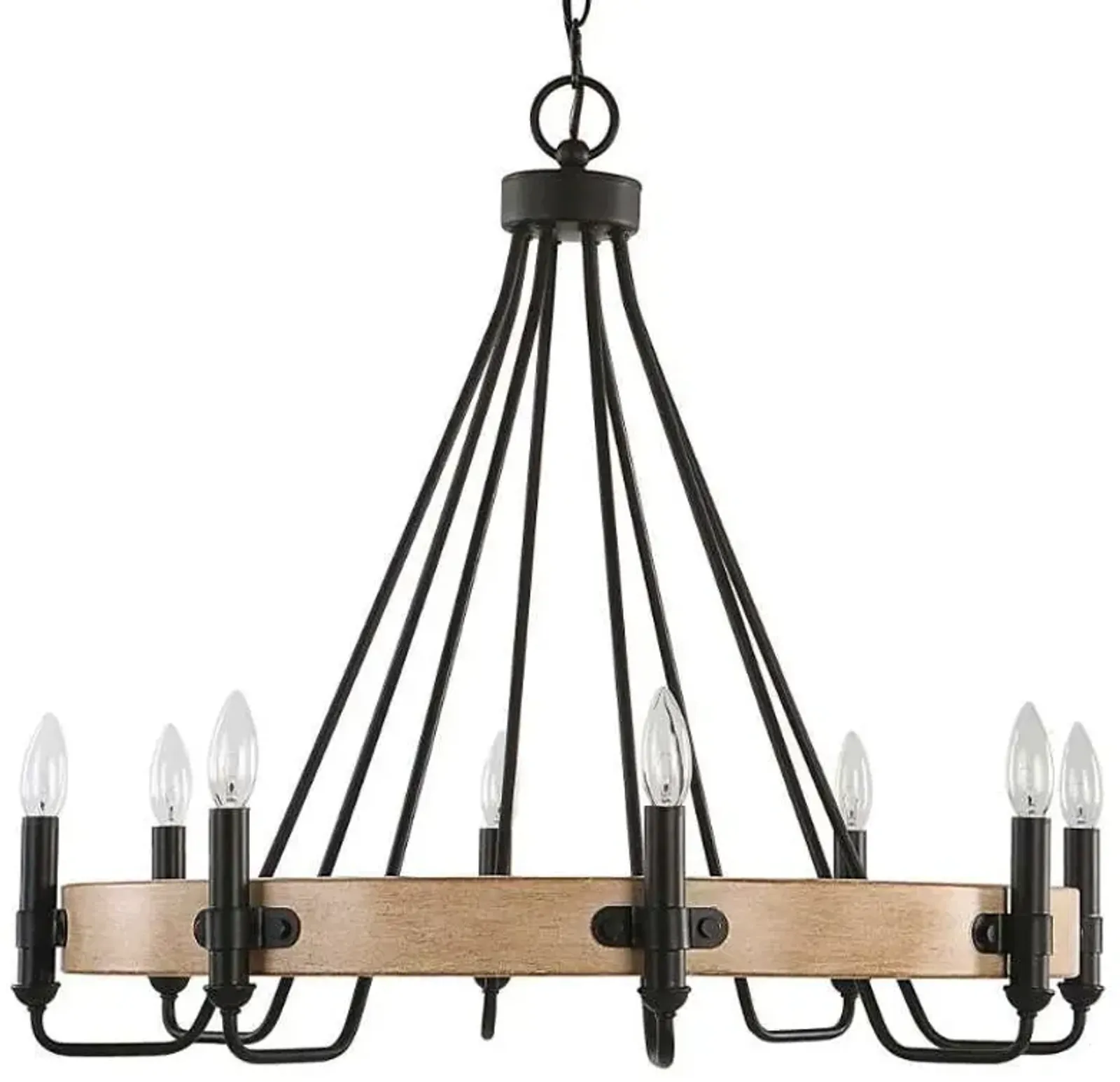 Uttermost Deschutes Beige/Black Chandelier