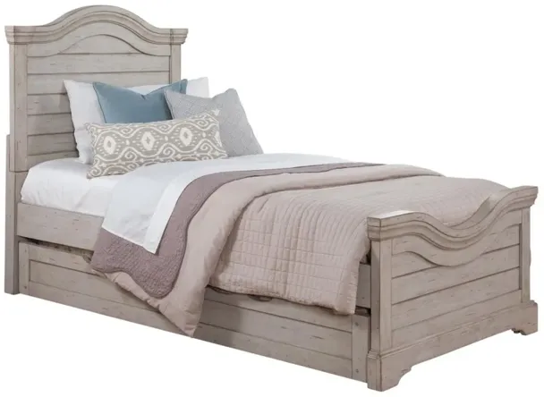 3 PCS BEDROOM SET- FULL BED DRESSER MIRROR STONEBROOK