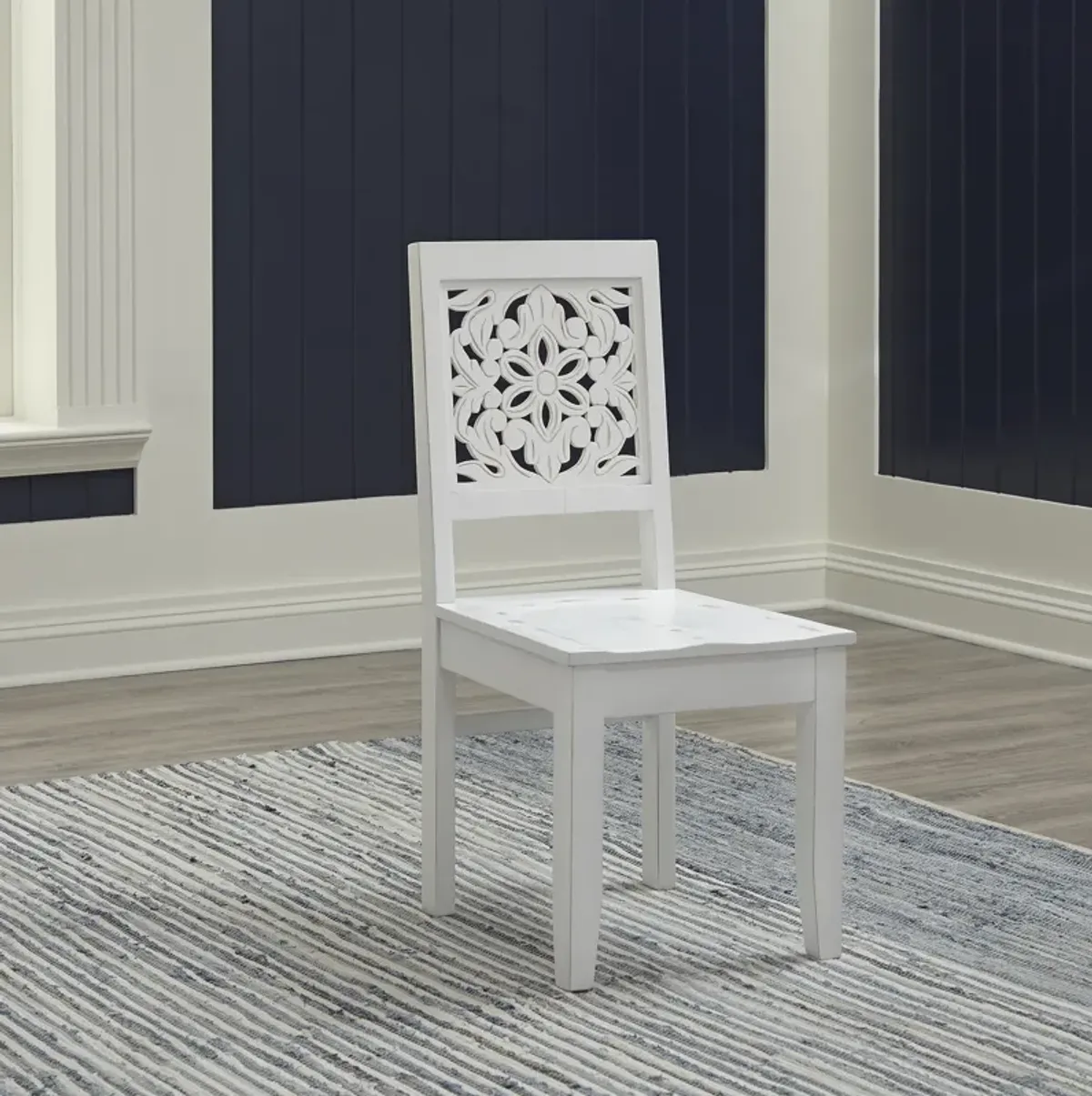 Liberty Furniture Trellis Lane Weathered White Accent Chair