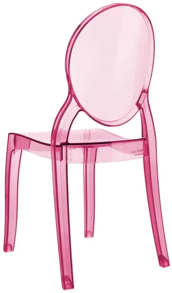 Compamia Kids/Teens Baby Elizabeth Transparent Pink Chair