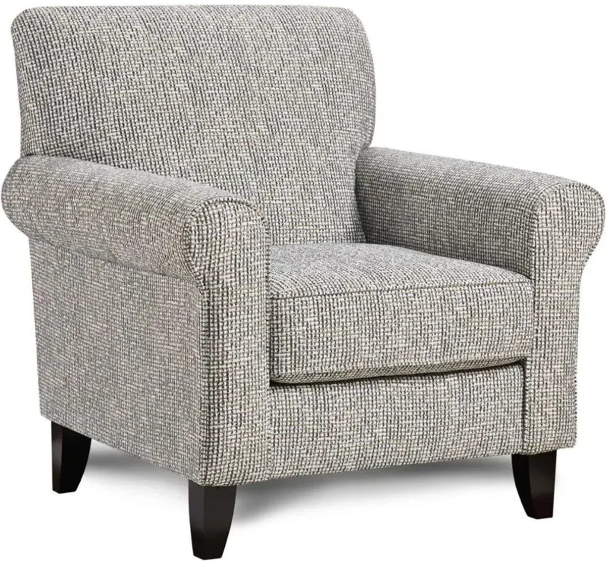 Fusion Bates Dayle Indigo Charcoal Accent Chair