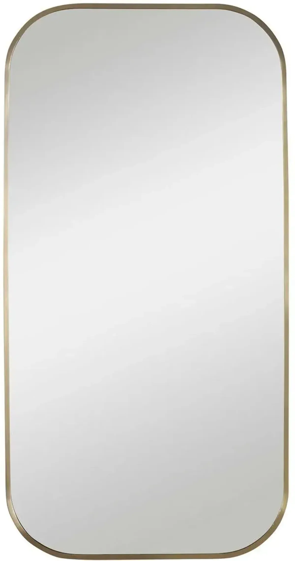 Uttermost Taft Plated Antique Brass Mirror