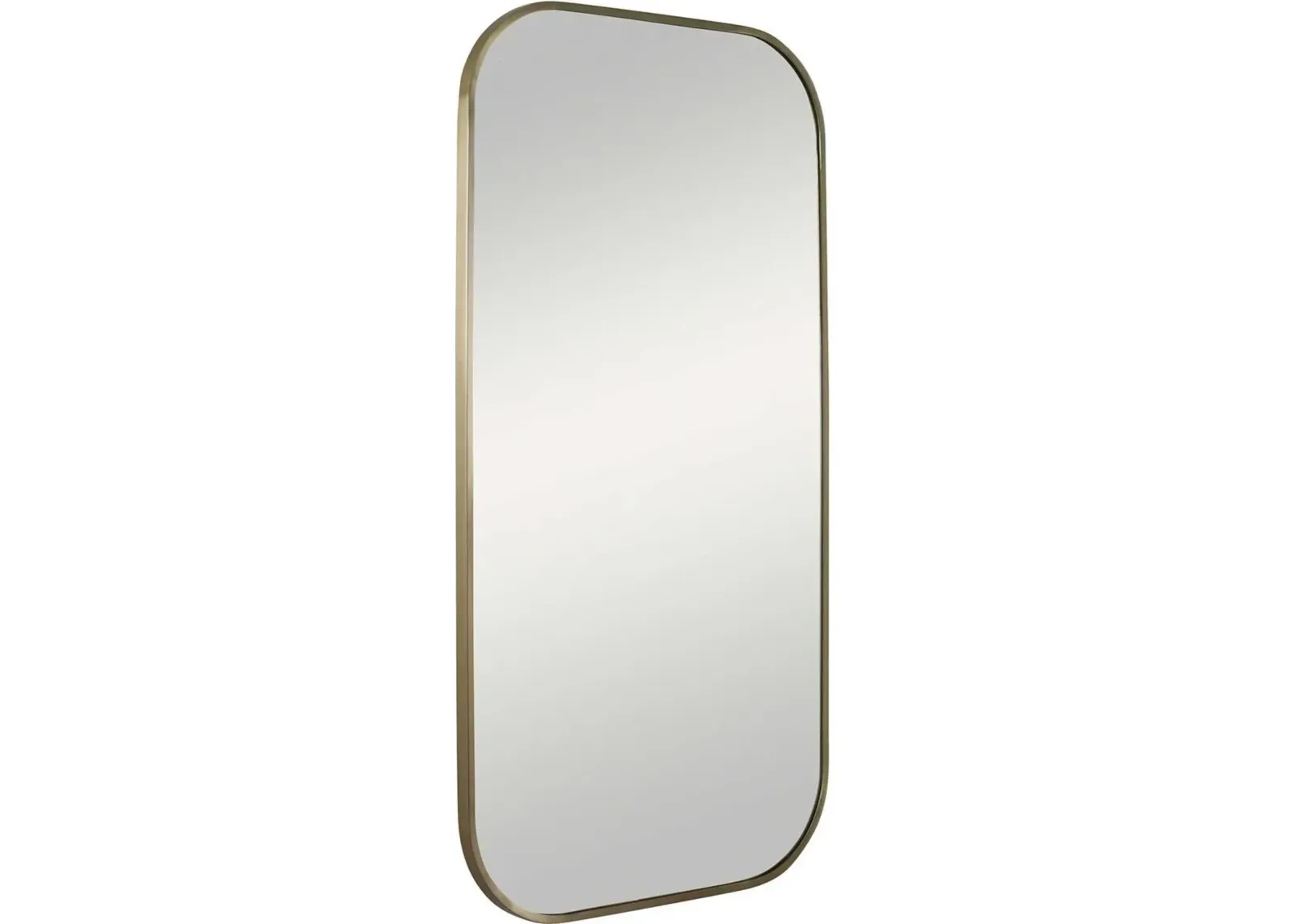 Uttermost Taft Plated Antique Brass Mirror