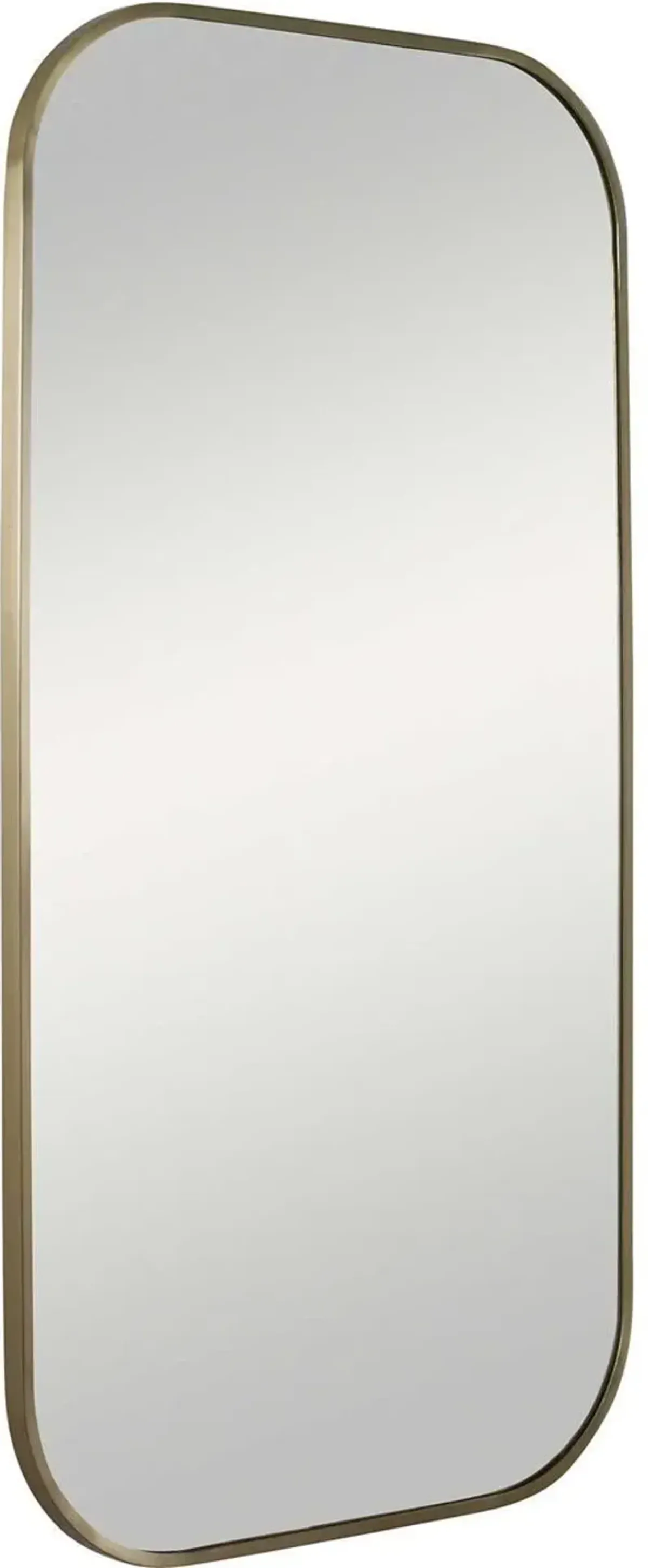 Uttermost Taft Plated Antique Brass Mirror