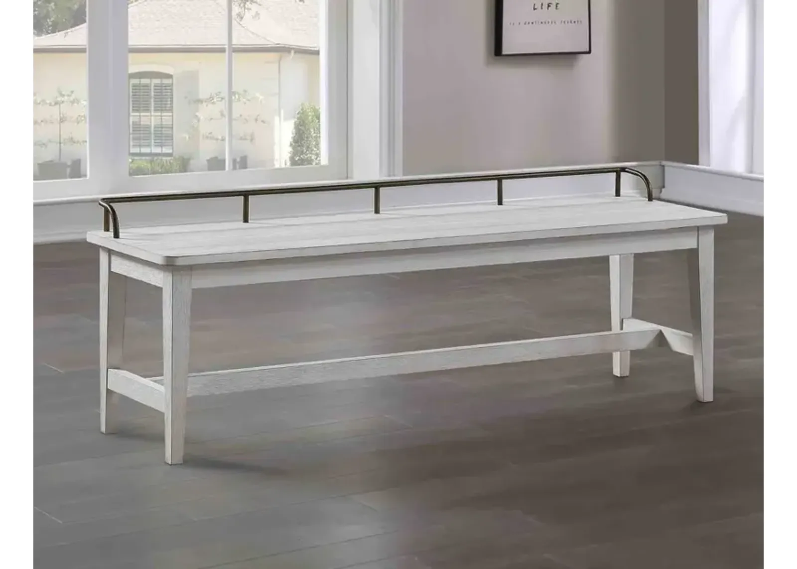 Steve Silver Pendleton Ivory Bench