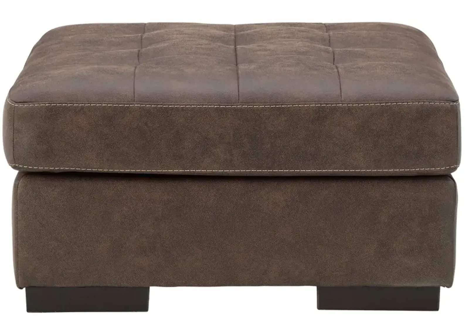 Ashley Maderla Walnut Oversized Accent Ottoman