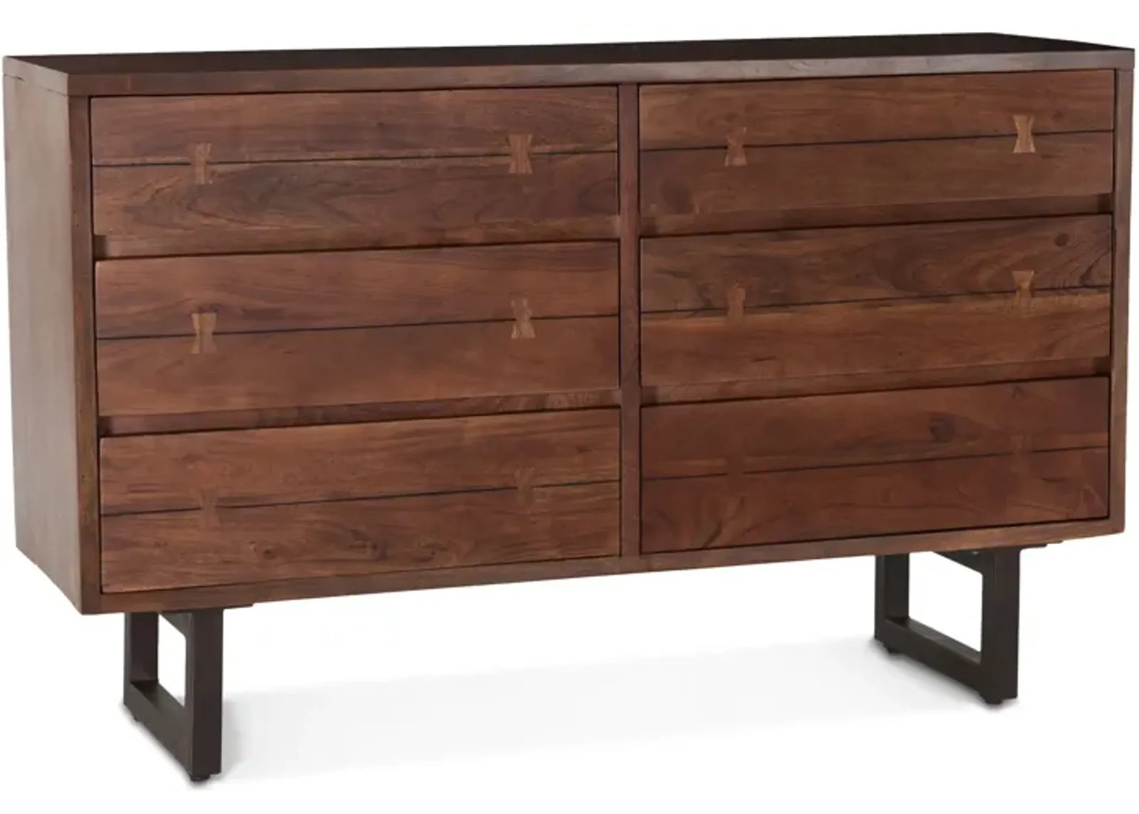 Home Trends Design Aspen Acacia Wood Live Edge Dresser