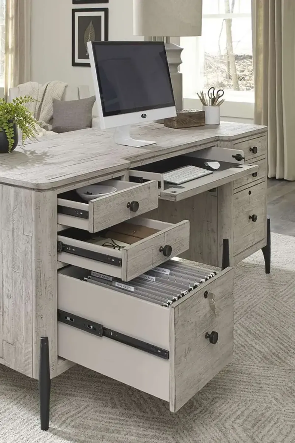 Aspenhome Zane Grey 66 Inch Executive Desk