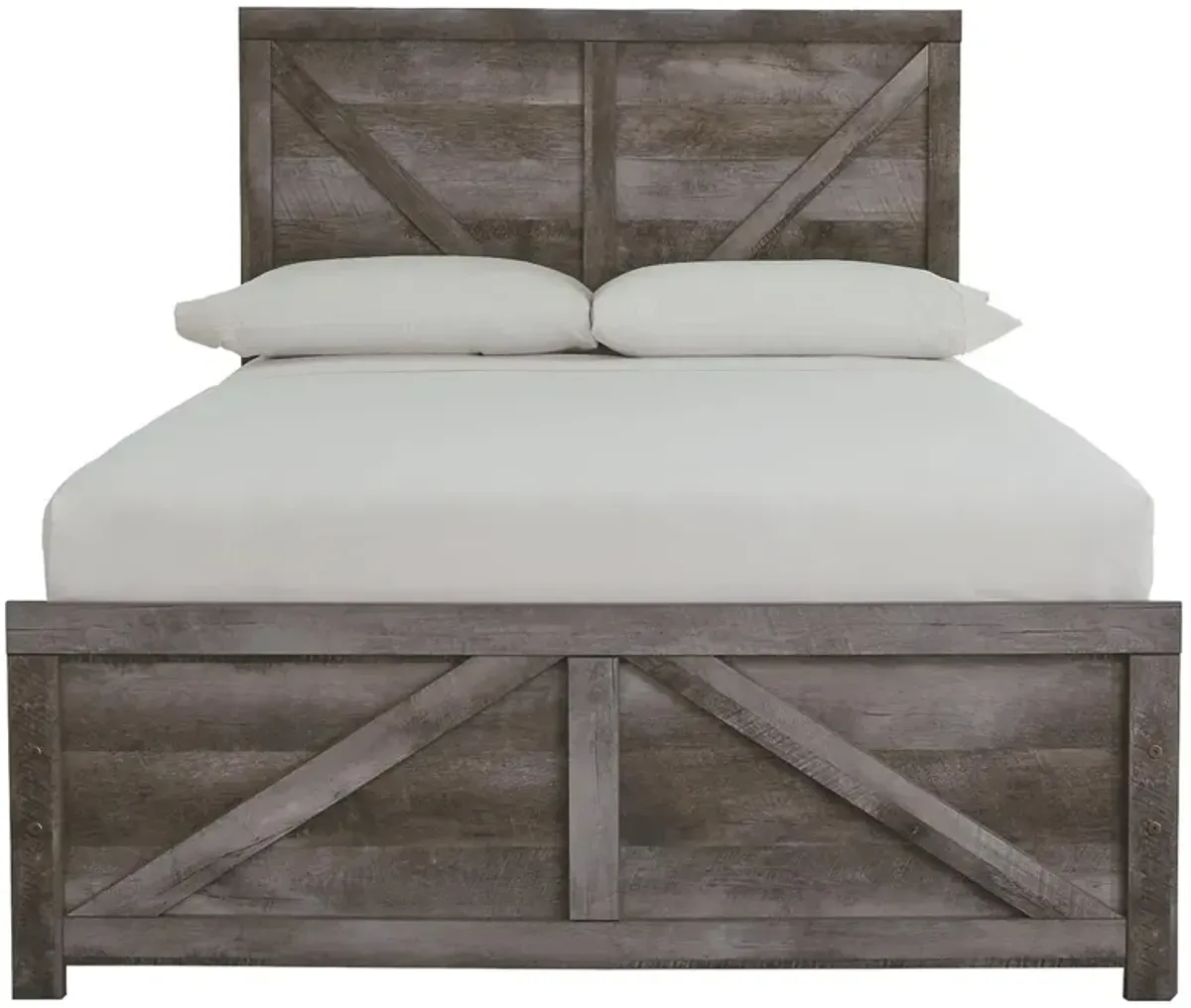 Wynnlow Gray Full Crossbuck Panel Bed