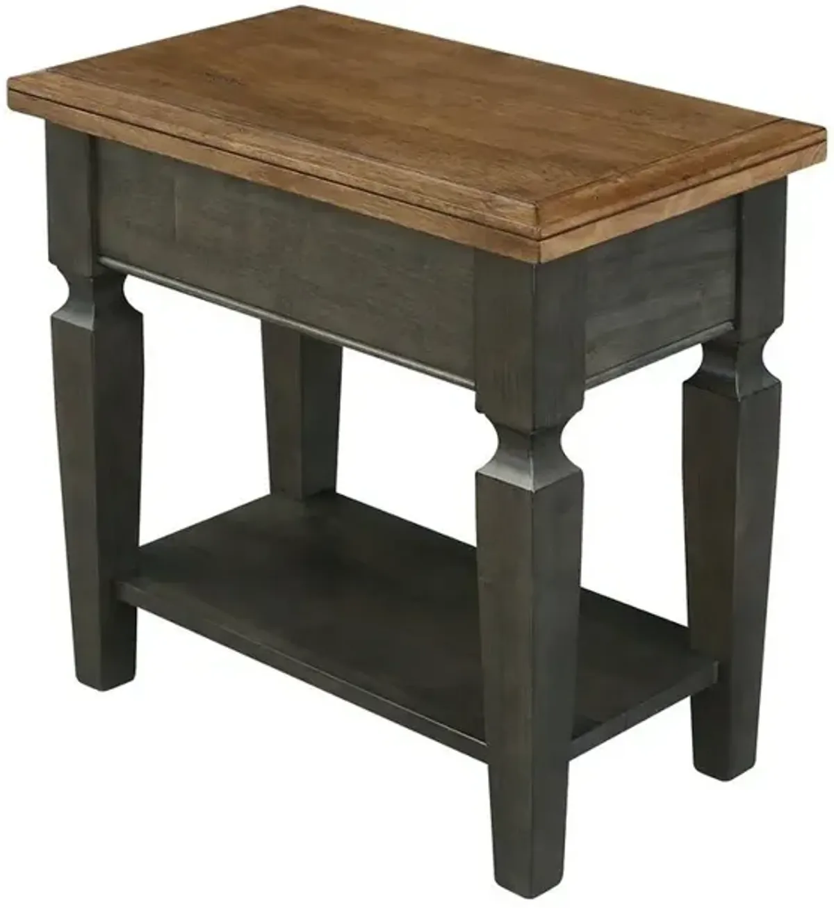 John Thomas Vista Side Table in Hickory & Coal