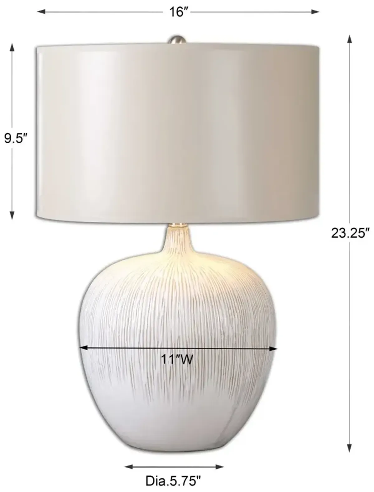 Uttermost Georgios Aged Ivory Table Lamp