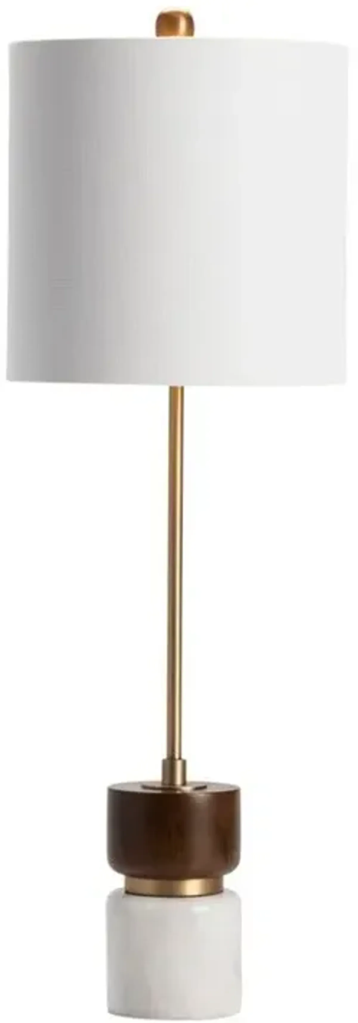 Crestview Miles Marble Stick Lamp