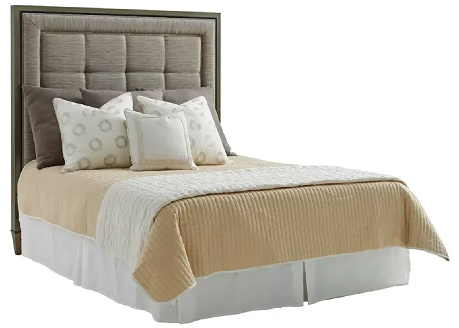 ST. TROPEZ QUEEN UPHOLSTERED PANEL HEADBOARD