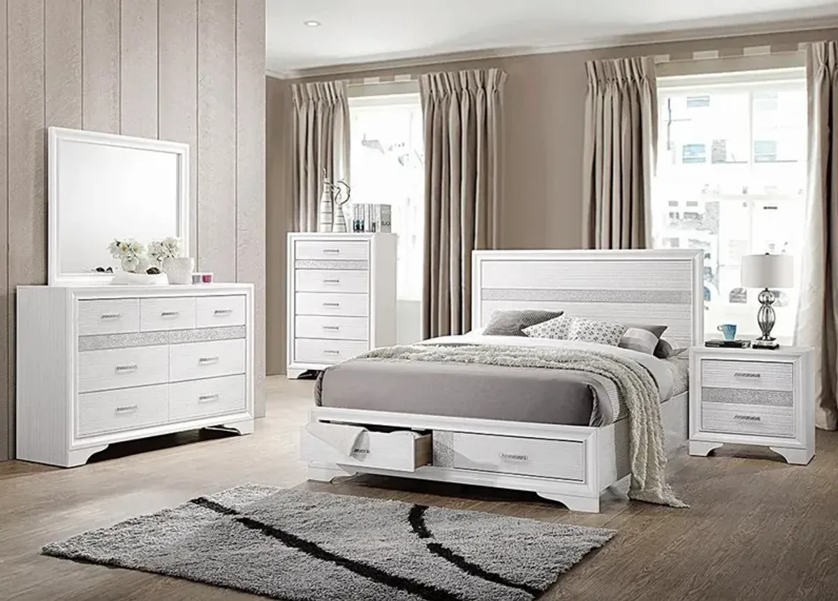 Coaster Miranda Wood California King Storage Panel Bed White