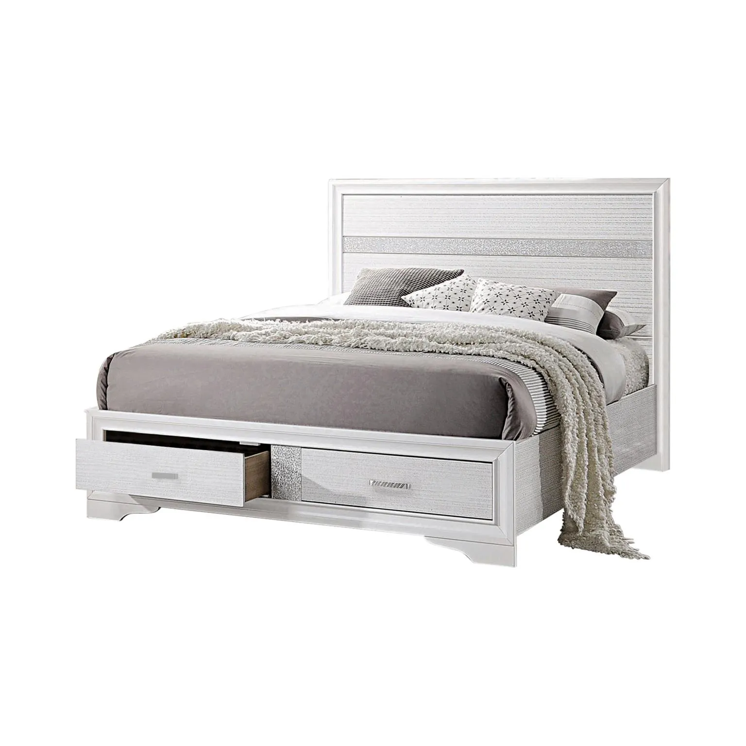 MIRANDA CALIFORNIA KING STORAGE BED WHITE