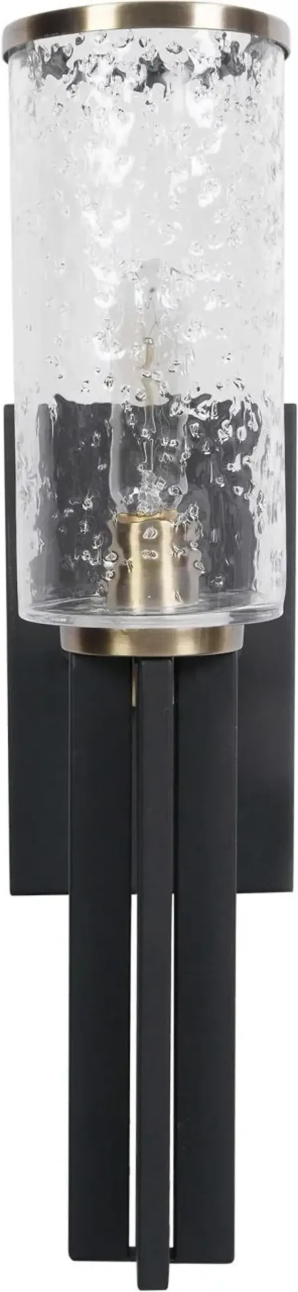 Uttermost by Kalizma Home Jarsdel Industrial Black Sconce Light