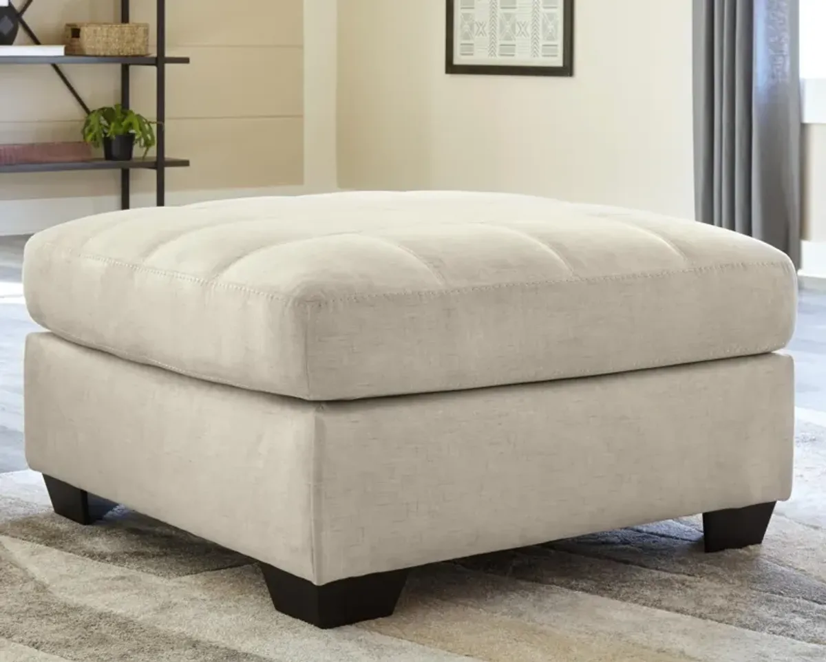 Ashley Falkirk Oversized Accent Ottoman Parchment Benchcraft